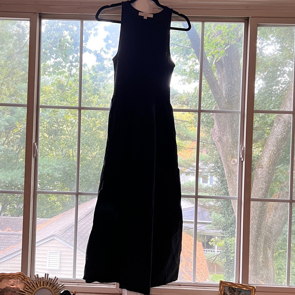 LOFT Black Maxi Dress
